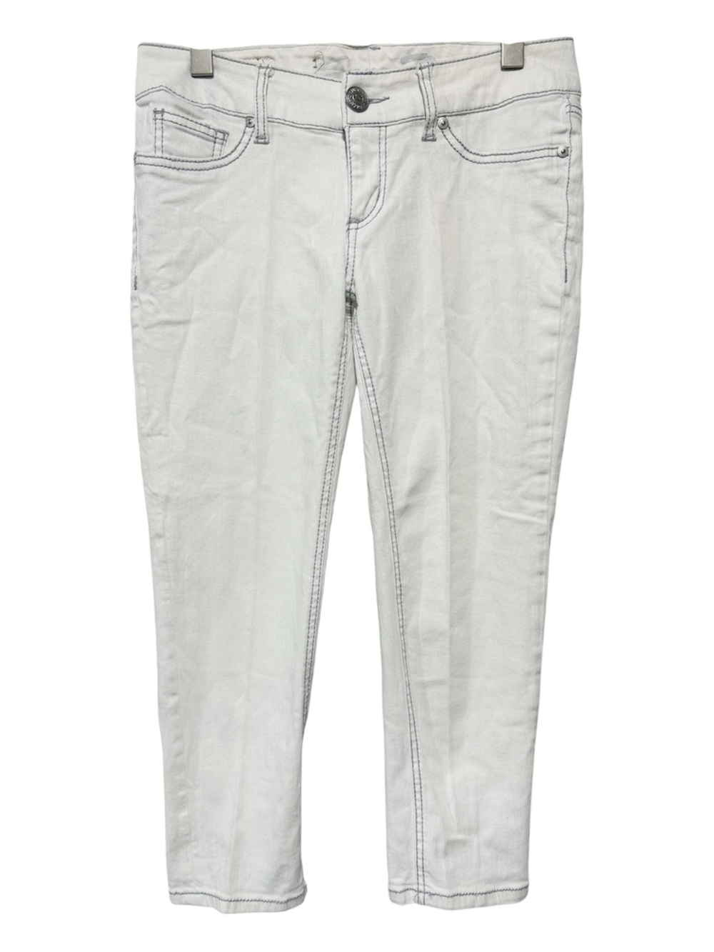 Seven7 Petite Crop Denim White Wash Jeans Size 6P NWOT